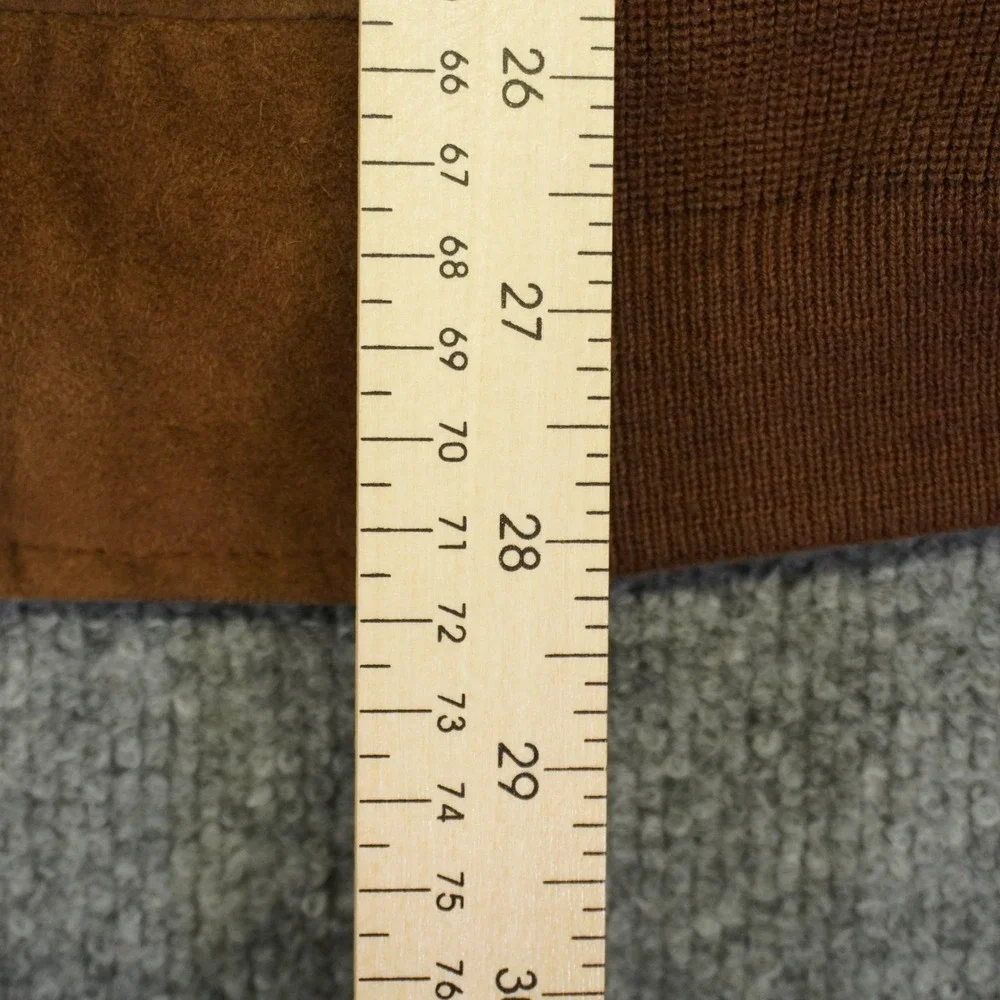 Polo Ralph Lauren Goat Suede Bomber Jacket Mens XL Tan Full Zip Utility Pocket